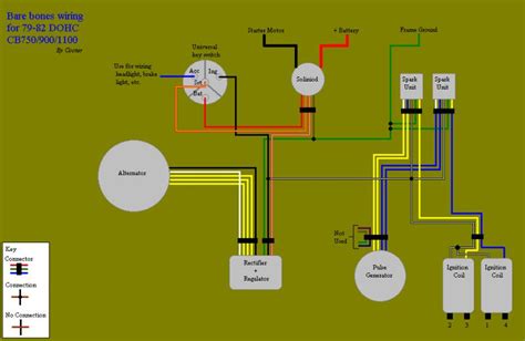 Simplified CB750 Wiring 